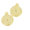 Image de Pendentif Talisman Doré à l'or fin 24K - 2 pcs
