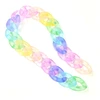Image de Chaine Maillons XL Acétate Arc-en-ciel Pastel 45 cm