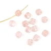 Image de Perle Naturelle Carrée 4 mm Quartz Fraise