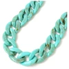 Image de Chaine Maillons XL Acétate Turquoise 45 cm