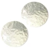 Image de Pendentif Rond 17 mm Texture Granite Argenté 925 - 2 pcs