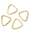 Image de Anneau Fermé Triangle Doré à l'or fin 24K - 4 pcs