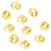 Image de Connecteur Ovale Doré à l'or fin 24K - 10 pcs