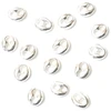 Image de Connecteur Ovale Argenté 925 - 10 pcs