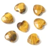 Image de Perle Naturelle Coeur Facetté  il de Tigre - 4 pcs