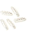 Image de Perle Ovale Ajourée Argenté 925 - 4 pcs