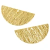 Image de Pendentif Demi-Cercle 30 mm Doré à l'or fin 24K - 2 pcs