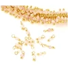 Image de Perle Montée 3 mm Doré à l'or fin 24K - Quartz Fraise - 10 pcs