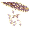 Image de Perle Montée 3 mm Doré à l'or fin 24K - Améthyste - 10 pcs