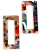 Image de Pendentif Rectangle Acétate Colorfull 2 pcs