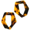 Image de Pendentif Ovale Acétate Marron - 2 pcs
