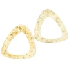 Image de Pendentif Anneau Triangle Acétate Inclusions Dorées - 2 pcs