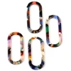 Image de Pendentif Anneau Ovale Acétate Colorfull - 2 pcs