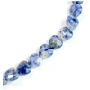 Image de Perle Naturelle Coeur Facetté Jaspe Bleu - 4 pcs
