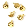 Image de Pendentif Rond Doré à l'or fin 24K - 6 pcs