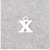 Image de Pendentif Lettre X - Argent Massif 925