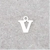 Image de Pendentif Lettre V - Argent Massif 925
