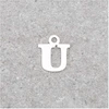 Image de Pendentif Lettre U - Argent Massif 925