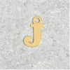 Image de Pendentif Lettre J - Argent Massif 925 Doré à l'or 24K