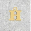 Image de Pendentif Lettre H - Argent Massif 925 Doré à l'or 24K