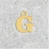 Image de Pendentif Lettre G - Argent Massif 925 Doré à l'or 24K