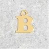Image de Pendentif Lettre B - Argent Massif 925 Doré à l'or 24K