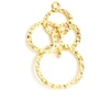 Image de Pendentif Cercles entrelacés Doré à l'or fin 24K - 2 pcs