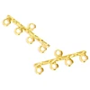 Image de Connecteur Multirang 4 Anneaux Doré à l'or fin 24K - 4 pcs