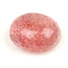 Image de Cabochon pierre naturelle Ovale 8 x 10 mm Quartz Fraise