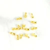 Image de Perle Passant Étoile Doré à l'or fin 24K - 4 pcs