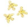 Image de Connecteur Abeilles Doré à l'or fin 24K - 2 pcs