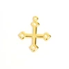 Image de Pendentif Croix Doré à l'or fin 24K