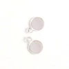 Image de Pendentif Pour Cabochon 6 mm Argenté 925 - 4 pcs