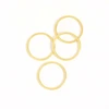Image de Anneau Fermé 15 mm Doré à l'or fin 24K - 8 pcs