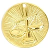 Image de Pendentif Signe Astrologique Balance Doré à l'or fin 24K