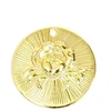 Image de Pendentif Signe Astrologique Cancer Doré à l'or fin 24K