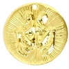 Image de Pendentif Signe Astrologique Gémeaux Doré à l'or fin 24K