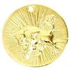 Image de Pendentif Signe Astrologique Taureau Doré à l'or fin 24K