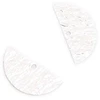 Image de Pendentif Demi-Cercle Argenté 925 - 2 pcs