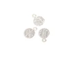 Image de Pendentif Rond Texturé 6 mm Argenté 925 - 2 pcs