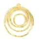 Image de Pendentif Cercle Emmêlé Doré à l'or fin 24K - 2 pcs