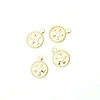 Image de Pendentif Ajouré Doré à l'or fin 24K - 4 pcs