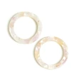 Image de Pendentif Anneau 32 mm Acétate Crème - 2 pcs