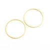 Image de Connecteur Anneau 25 mm Doré à l'or fin 24K - 4 pcs