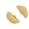 Image de Embout de Ruban 20 mm Doré à l'or fin 24K - 2 pcs Courbe