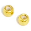 Image de Perle Stoppeur Coulissant Doré à l'or fin 24K - 2 pcs