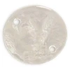 Image de Connecteur Sequin Martelé Rond Argenté 925 15 mm - 2 pcs