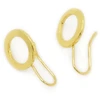 Image de Crochet Boucle d'oreille Disque Doré à l'or fin 24K - 2 pcs
