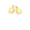 Image de Pendentif Ovale Ethnique Émaillé Blanc Doré à l'or fin 24K - 2 pcs