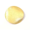 Image de Pendentif Scintillant Rond Doré à l'or fin 24K - 2 pcs